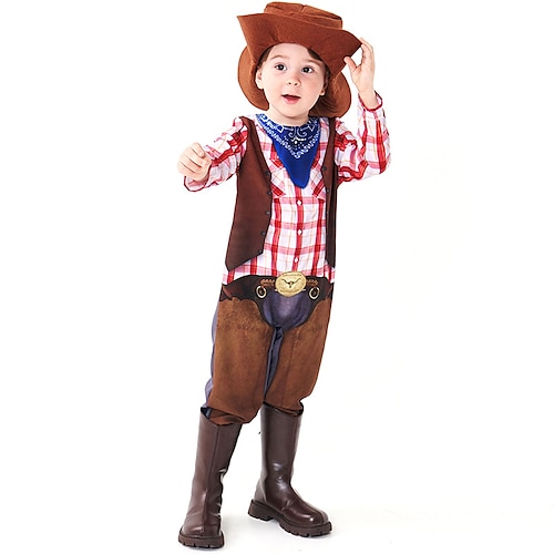 

Halloween Cowboy Partykostüm Lustiges Kostüm Kinder Jungen Cosplay Halloween Halloween Einfache Halloween-Kostüme