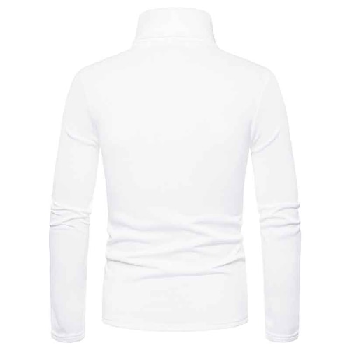  Miesten Poolopaita Knitwear Miesten Turtle Neck Neule Pusero Neuloa Tavalliset topit Kudottu Tavallinen Poolokaulus Moderni nykyaikainen Työ Arki-asut Vaatetus Syksy Talvi Viini Musta S M L