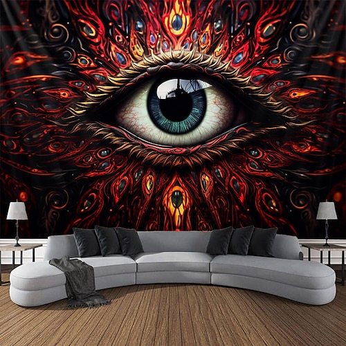 

Creepy Eyes Hanging Tapestry Wall Art Large Tapestry Mural Decor Photograph Backdrop Blanket Curtain Home Bedroom Living Room Decoration