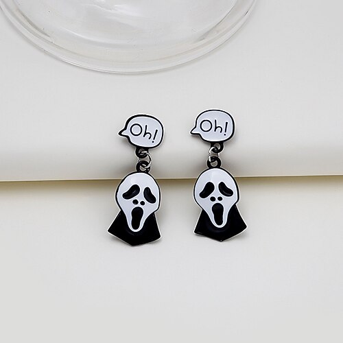 

Mujer Pendientes colgantes Alta Joyería Clásico Cruz Gato Calavera Importante Personalizado Aretes Joyas # 1 / # 2 / # 3 Para Víspera de Todos los Santos 1 Par