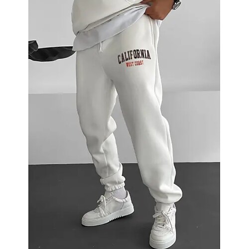 

Herren Jogginghose Trainingshose Jogginghose Jogger Hose Hosen Kordelzug Elastische Taille Glatt Komfort Atmungsaktiv Outdoor Täglich Ausgehen 100% Baumwolle Modisch Brautkleider schlicht Weiß Khaki