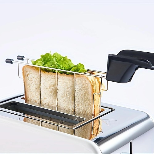 LZLXXLZL Toaster Sandwich Cage, Sandwich Cage for 2-Slice Toaster, Classic Toaster Sandwich Clip Toaster Accessories Kitchen Utensils