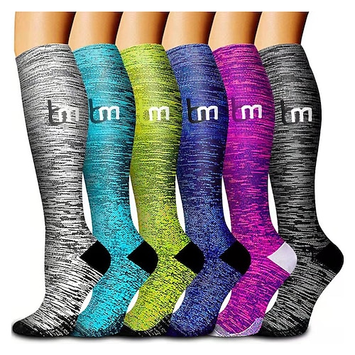 

Chaussettes de Contention Chaussettes de sport 6 paires Homme Femme Chaussettes tubes Chaussettes Respirable Anti-transpiration Confortable Ne glisse pas Exercice Physique Basket-ball Fonctionnement