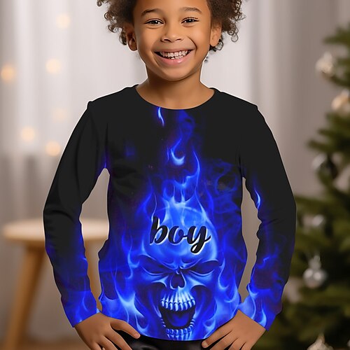 skull t shirt boys