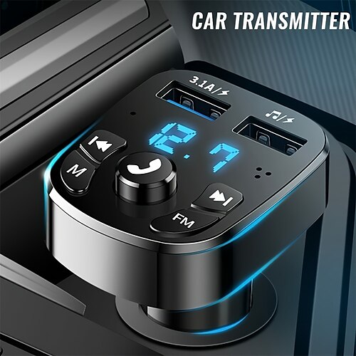 

Reproductor de mp3 para coche multifuncional starfire, receptor fm bluetooth, unidad flash usb de música para coche, suministros de carga rápida para coche usb dual