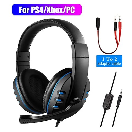 

Casque supra-auriculaire imosi sur l'oreille prise audio 3,5 mm ps4 ps5 xbox design ergonomique stéréo micro intégré pour apple samsung huawei xiaomi mi usage quotidien bureau entreprise playstation