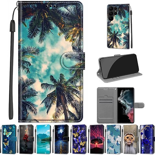 

telefone Capinha Para Samsung Galaxy S23 S22 S21 S20 Ultra Plus FE S9 Plus S10 S10 Plus S10 Lite S9 Note 10 Plus Estojo de couro Moldura Anti-Choque Proteção de corpo inteiro Resistência à Queda nos