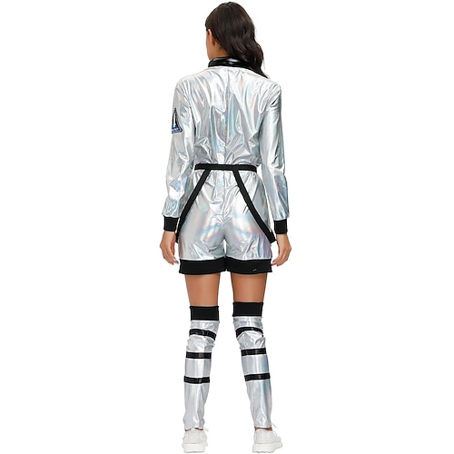  Astronaut Halloween Cosplay Costume Fancy Costume Carnival Costume Adults' Women's Halloween Carnival Masquerade Performance Party Easy Halloween Costumes Dress Up