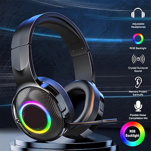 

Gaming Headphone Headset - 3.5mm Wired Headphones Gaming Headset Gamer Game Earphones with Microphone Volume Control for PS4 Play Station 4 X Box