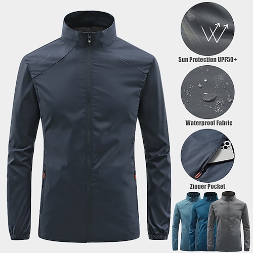 

Herren Golfjacken warm Windundurchlässig Leichtgewichtig Langarm Golfbekleidung Golfkleidung Full Zip Feste Farbe Winter Herbst Tennis Golfspiel Pickleball