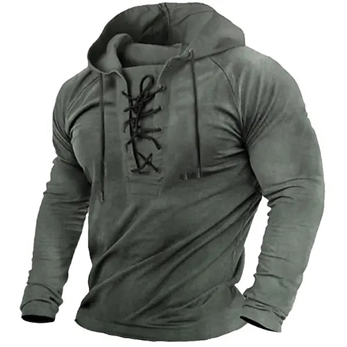 

Hombre Sudadera Negro Verde Ejército Azul Marino Marrón Con Capucha Plano Deporte Diario Festivos Ropa de calle Fresco Casual Primavera Otoño Ropa Sudaderas con capucha Sudaderas Manga Larga