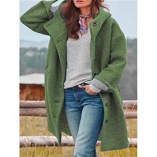 

Mujer Abrigo de invierno Abrigo de peluche Calle Ropa Cotidiana Vacaciones Otoño Invierno Corto Abrigo Ajuste regular Mantiene abrigado Transpirable Elegante Casual Estilo callejero Chaquetas Manga