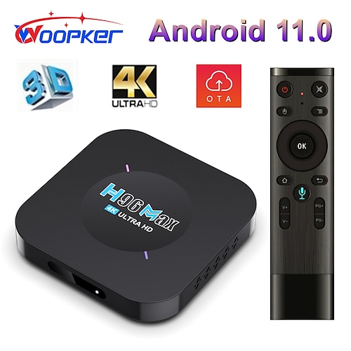 

Woopker Android 11 TV-Box H96 Max M5 2 GB 16 GB 4K Smart TVBox 2,4 G WLAN 3D Media Player 1 GB 8 GB Google Sprachsteuerung Set-Top-Box