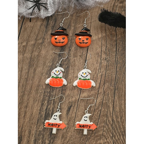 

Femme Boucles d'oreille Spéciale Halloween Potiron Boucle d'oreille