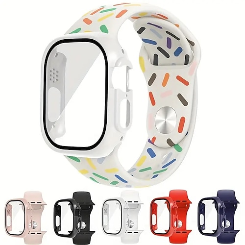 

Pulseira Esportiva Compatível com Pulseira Apple Watch 40mm 41mm 44mm 45 mm 49mm Ajustável Respirável Mulheres Homens Silicone pulseira de substituição para iwatch Ultra iwatch Series 8 7 6 5 4 SE