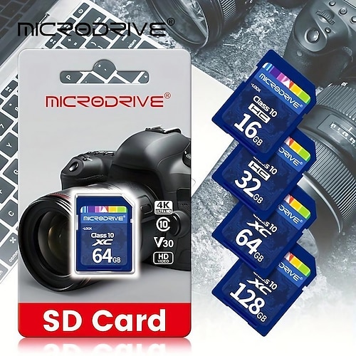 

Carte mémoire flash ultra sdxc classe 10 de 64 Go - parfaite pour 4k hd enregistrement vidéo Full HD !