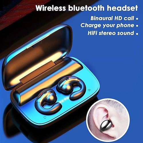 

NIA S19 Écouteurs sans fil TWS Casques oreillette bluetooth 耳夹 Bluetooth 5.3 Conception Ergonomique Stéréo Avec boîte de recharge pour Apple Samsung Huawei Xiaomi MI Fonctionnement Usage quotidien