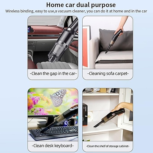 Tragbarer Autostaubsauger Handstaubsauger Auto Home Dual-Purpose