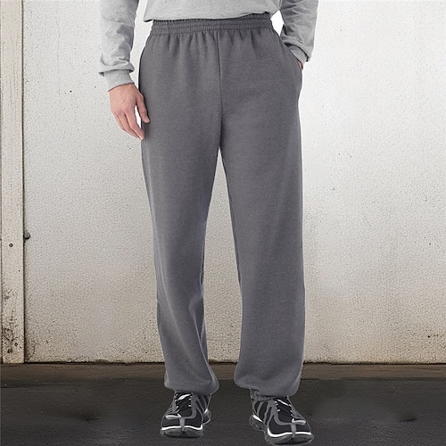 

Herren Jogginghose Trainingshose Jogginghose Jogger Hose Hosen Jogginghose mit geradem Bein Kordelzug Elastische Taille Elastischer Ärmelbund Glatt Komfort Atmungsaktiv Casual Täglich Festtage Sport