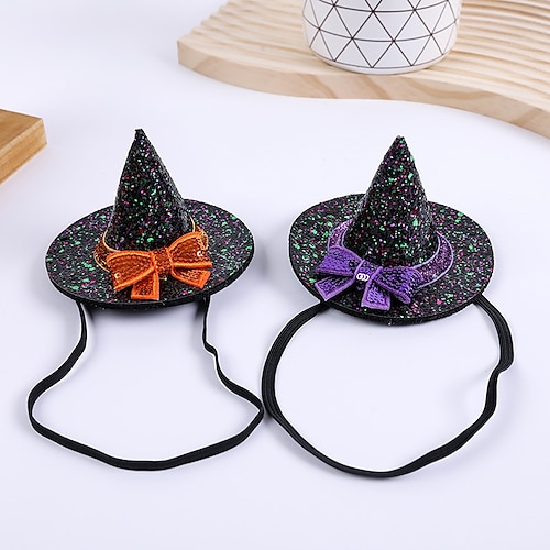 

Toddler Unisex Active Party / Outdoor / Halloween Color Block Sequins Hats Caps Purple / Orange One-Size