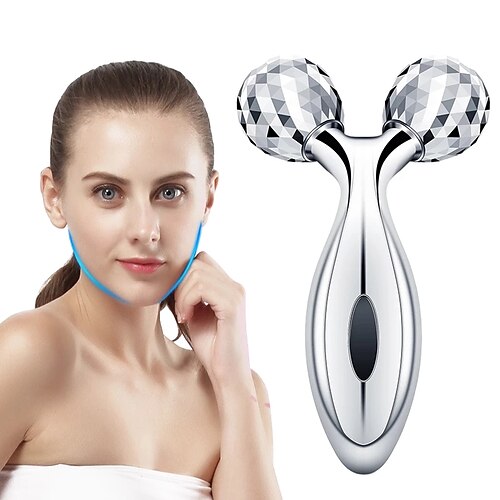 

3D Roller Face-Shaping Instrument Tightening Massage Beauty Instrument Manual Massager Small V Face Slimming Face Firming Face