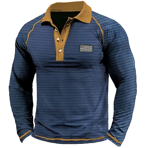 

Homens Camiseta Polo Camisa de golfe Casual Feriado Clássico Manga Longa Moda Básico Tecido Secagem Rápida Verão Normal Verde Tropa Azul Marinho Escuro Marron Cinzento Camiseta Polo