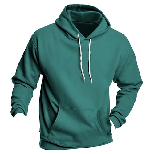 

Hombre Sudadera Negro Verde Trébol Con Capucha Plano Deporte Diario Festivos Ropa de calle Fresco Casual Primavera Otoño Ropa Sudaderas con capucha Sudaderas