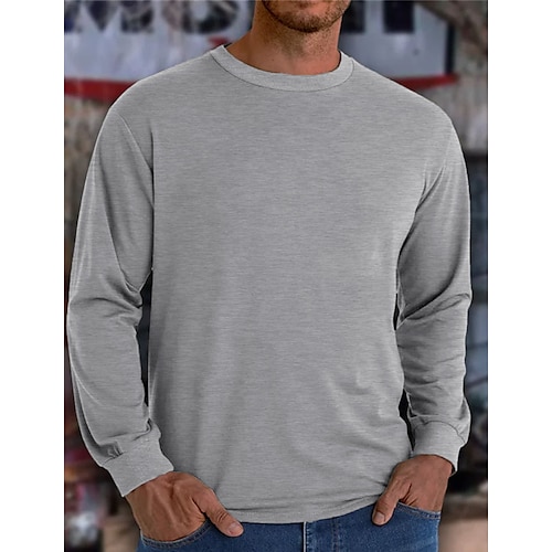 

Homme Sweat shirt Noir Rouge bleu marine Gris Col Ras du Cou Plein Sport Loisir du quotidien Vacances Vêtement de rue basique Décontractées Printemps Automne Vêtement Tenue Pulls Capuche Pulls