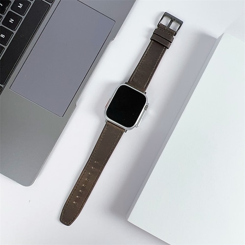 Leather Luxury Women Watch Strap For Apple watch 7 6 SE 5 4 3 Band