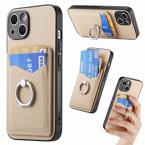 Case For iPhone 15 14 13 12 Pro Max 11 XR X 8 Credit Card Holder TPU Phone  Cover
