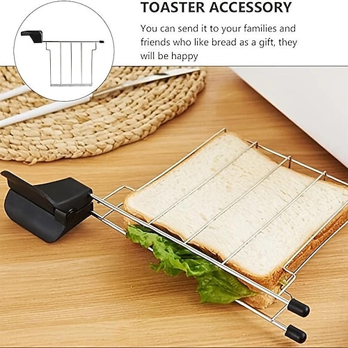 LZLXXLZL Toaster Sandwich Cage, Sandwich Cage for 2-Slice Toaster, Classic  Toaster Sandwich Clip Toaster Accessories Kitchen Utensils