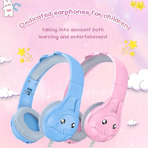 

Foldable Wired Headphones for Kids - Perfect for Kindle and Smartphones - Enjoy Clear Sound Isolation and Comfortable Fit