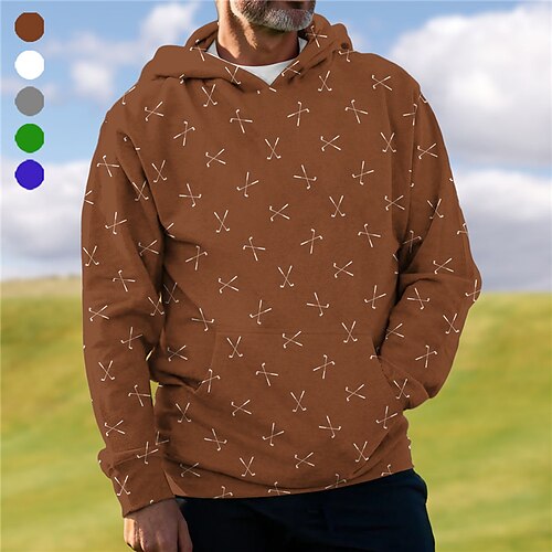 

Damen Golf-Hoodie Golfpullover Atmungsaktiv Schnelltrocknend Mit Taschen Langarm Golfbekleidung Golfkleidung Regular Fit Bedruckt Frühling Herbst Tennis Golfspiel Pickleball