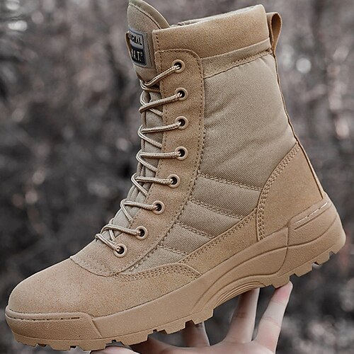 

Hombre Botas Botas de Combate Botas tácticas Deportivo Clásico Casual Exterior Deportivo Senderismo Calzado de trail running Nailon Altura Incrementando Cómodo Resistencia al desgaste Botines / Hasta