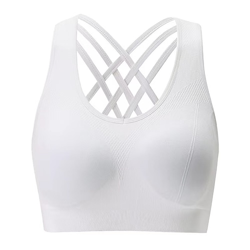 Women's Sports Bras High Impact Seamless Longline Sports Bra for Women Pack  with Removable Pad 2024 - $15.99