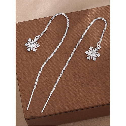 

Mulheres Brincos Moda Ao ar livre Floco de Neve Brinco