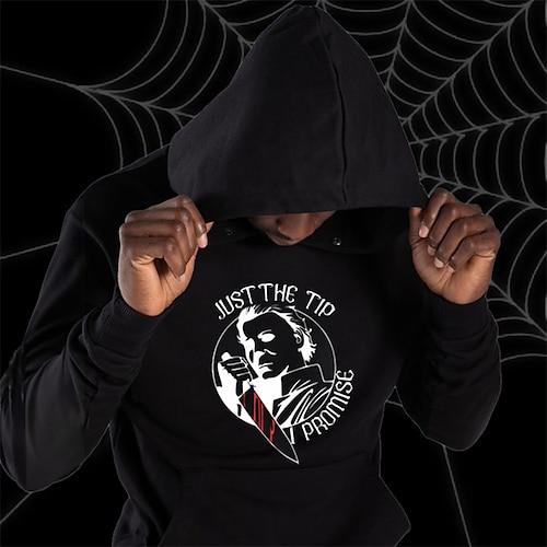 

Herren Hoodie Sweatshirt Kapuze Schwarz und Weiß Schwarz Mit Kapuze Grafik-Drucke Porträt Bedruckt Täglich Sport Strassenmode Designer Basic Frühling Herbst Bekleidung Kapuzenpullover Sweatshirts