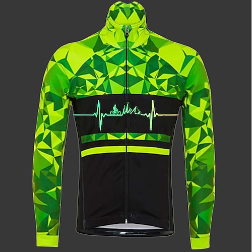 

21Grams Homme Maillot Velo Cyclisme manche longue Cyclisme Vêtements de compression Top avec 3 poches arrière VTT Vélo tout terrain Vélo Route Respirable Séchage rapide Evacuation de l'humidit