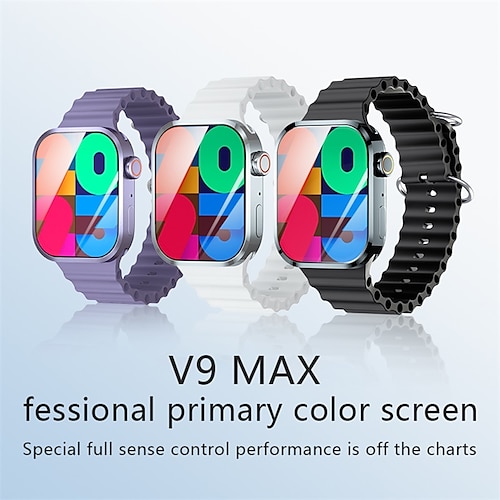 

V9 MAX Relógio inteligente 2.2 polegada Relógio inteligente Bluetooth Monitoramento de temperatura Podômetro Aviso de Chamada Compatível com Android iOS Feminino Masculino Suspensão Longa Chamadas