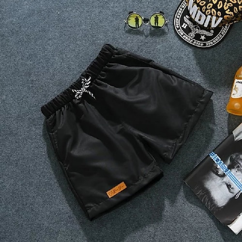 

Herren Sportliche Shorts Aktive Shorts Lässige Shorts Tasche Kordelzug Elastische Taille Glatt Komfort Atmungsaktiv Kurz Täglich Freizeit Sport Festtage Sport Strassenmode Schwarz Weiß Mikro-elastisch