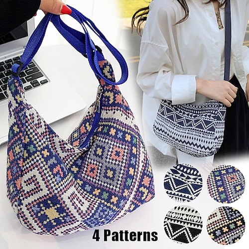 

Damen Umhängetasche Schultertasche Hobo Tasche Polyester Täglich Festtage Reißverschluss Hohe Kapazität Leichtgewichtig Langlebig Geometrisch Farbblock Schwarz Marineblau Farbe