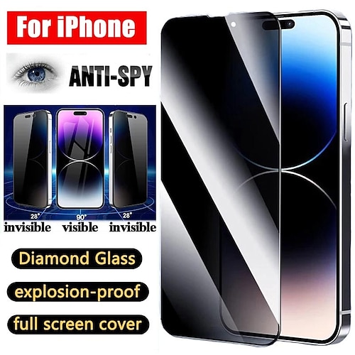 

Protetor de tela privada 3d para iphone 14 13 12 11 pro max 14 plus x xs max xr vidro temperado anti-espião para iphone 12 13 mini 12 pro max vidro de privacidade