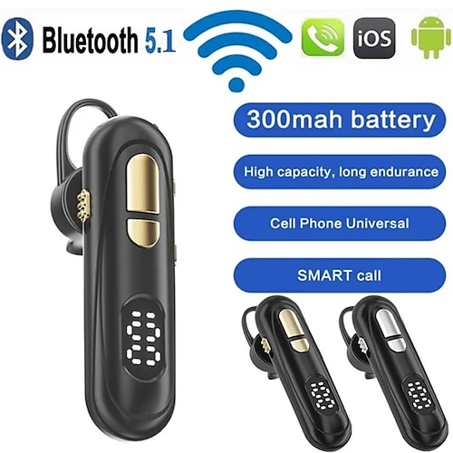 

Casque sans fil Bluetooth 5.1 casque stéréo réduction du bruit commande vocale mains libres casque suspendu pour téléphones iOS Android