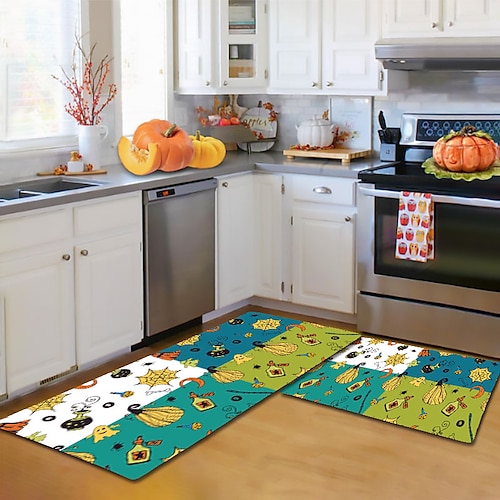 

Tapis de sol halloween tapis de porte tapis de couloir tapis lavables pour chambre salon cuisine salle de bain tapis de sol antidérapants