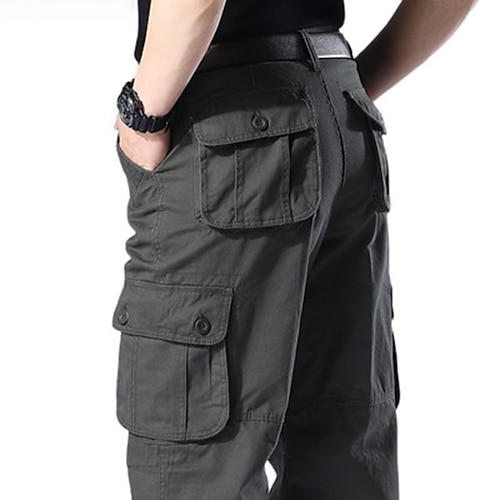 6 Pocket Stretchable Cotton Cargo Trouser | Cargo Pants – Black