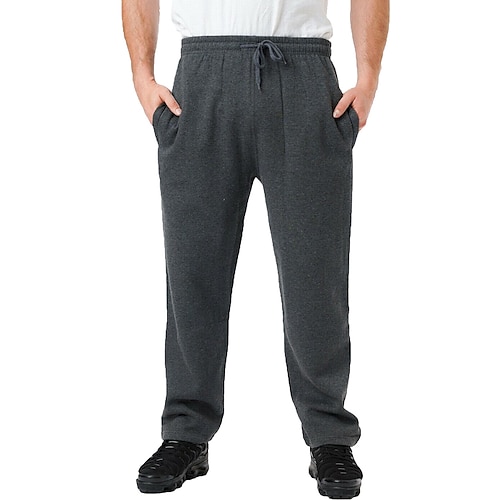 

Hombre Pantalones de Deporte Pantalón Jogger Pantalones Correa Cintura elástica Plano Comodidad Transpirable Exterior Diario Noche 100% Algodón Moda Casual Negro Azul Oscuro