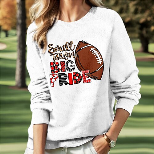 

Women's Golf Pullover Golf Sweatshirt Thermal Warm Breathable With Pockets Long Sleeve Golf Outerwear Top Regular Fit Side Pockets Half Zip Letter Printed Spring Autumn Tennis Golf Pickleball