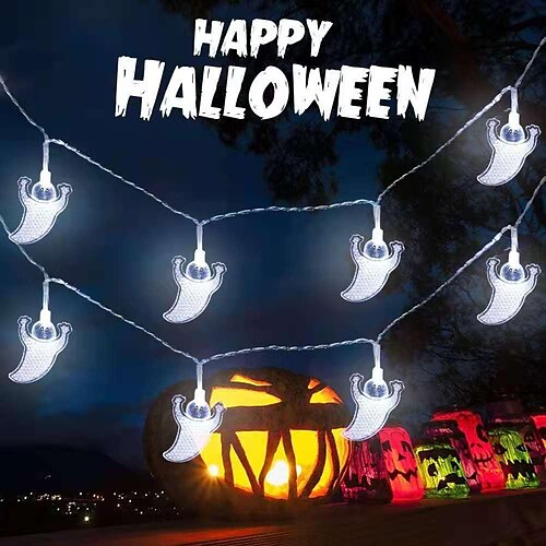 

3 m Halloween-Spinnen-Lichterkette, lila Spinnen-LED-Licht für Außen- und Innenhof, Heimdekoration, Halloween-Beleuchtung, Halloween-Party
