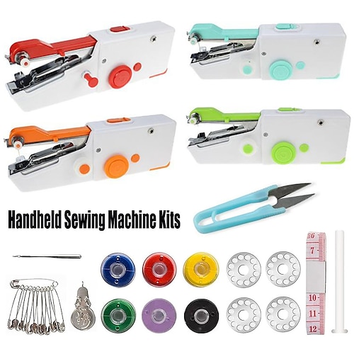 Home Travel Sewing Tool,Handheld Sewing Machine, Handheld Sewing  Device,Electric Handheld Sewing Machine, Portable Electric Handheld Sewing  Machine