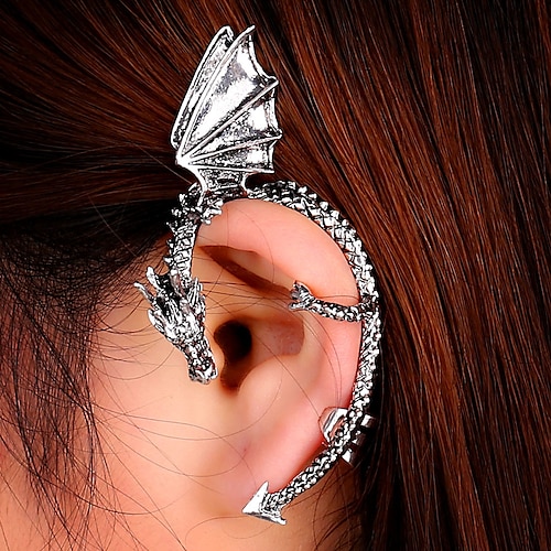 

Dragon Elf Halloween Props Accessories Ear Cuffs Adults' Women's Punk Gothic Halloween Carnival Easy Halloween Costumes